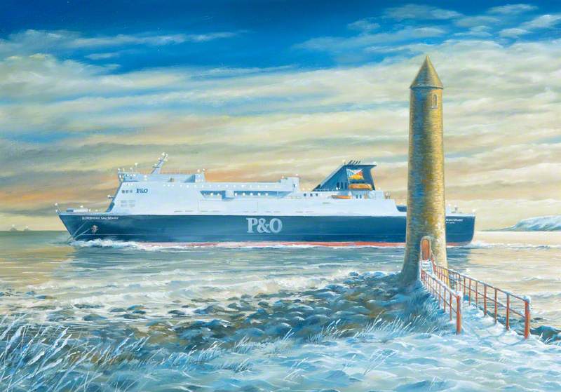 P&O Ferry and Chaine Memorial Tower