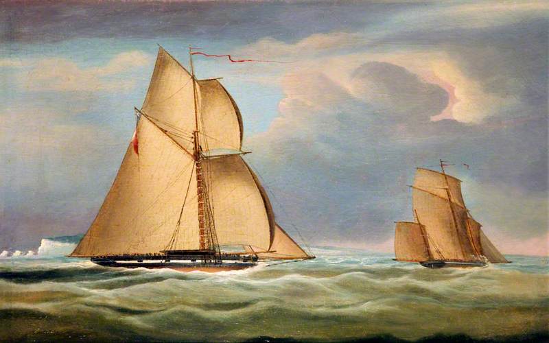 Revenue Cutter 'Stag' Chasing a Smuggler, off Cowes