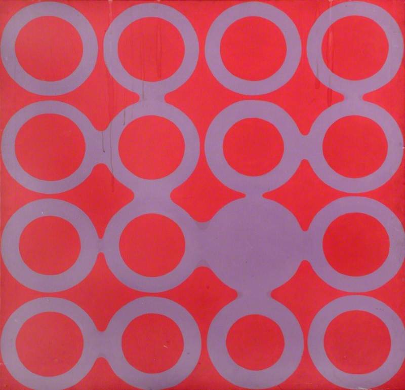 Red and Grey Painting
