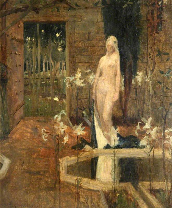 Female Nude in a Garden