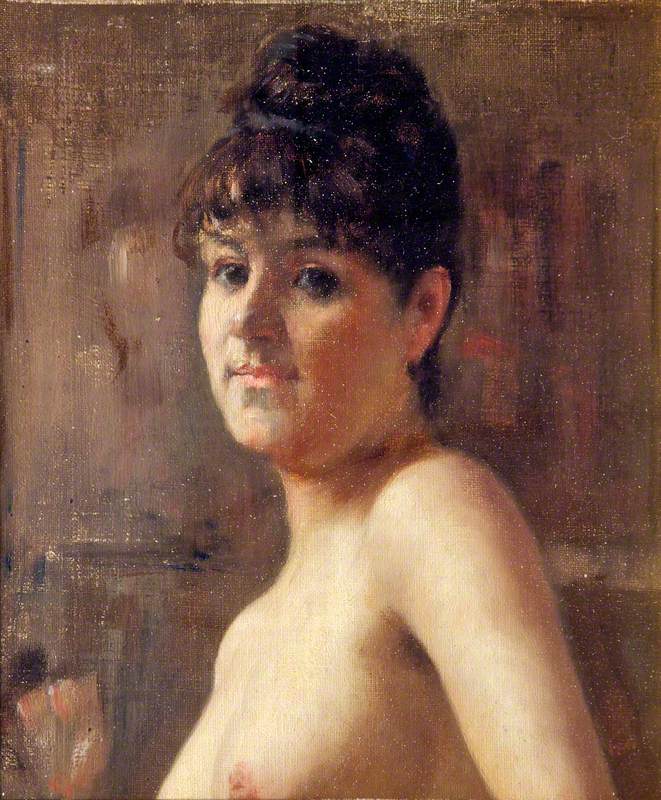 Life Study, Head and Shoulders of a Woman