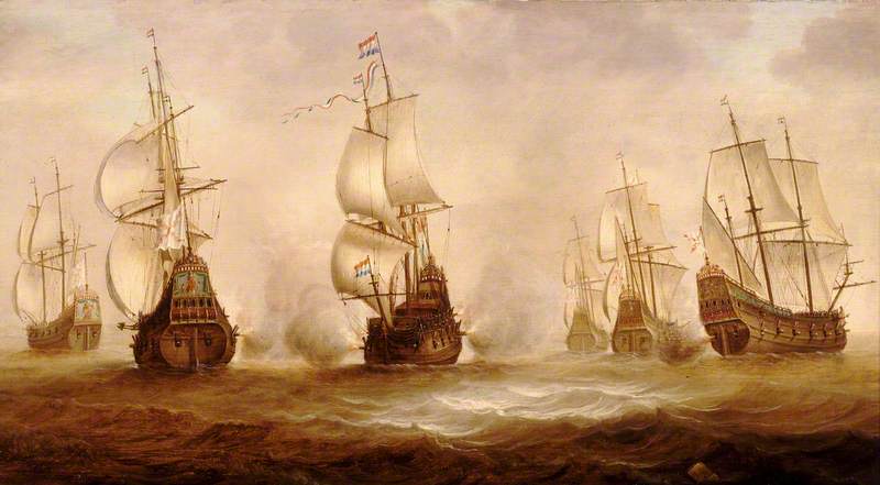 Witte de With's Action with Dunkirkers off Nieuwpoort, 1640