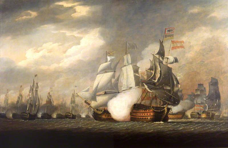 The 'Victory' Raking the Spanish 'Salvador del Mundo' at the Battle of Cape St Vincent, 14 February 1797