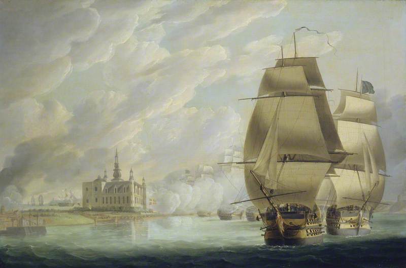 Nelson Forcing the Passage of the Sound, 30 March 1801, Prior to the Battle of Copenhagen