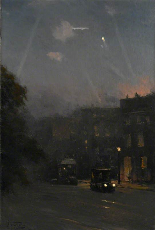 A Zeppelin Raid, 8 October 1915