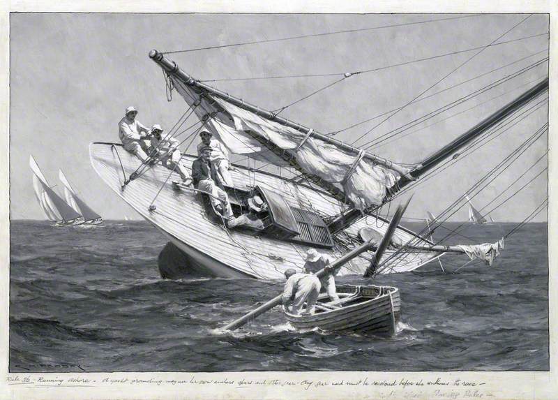 A Yacht Ashore