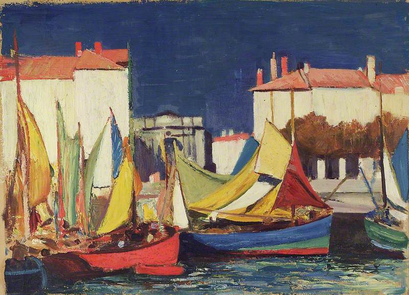 La Rochelle: Fishing Boats at the Quai des Dames, in front of the Fish Market
