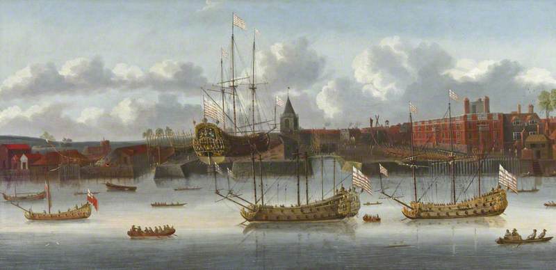 East India Company Ships at Deptford