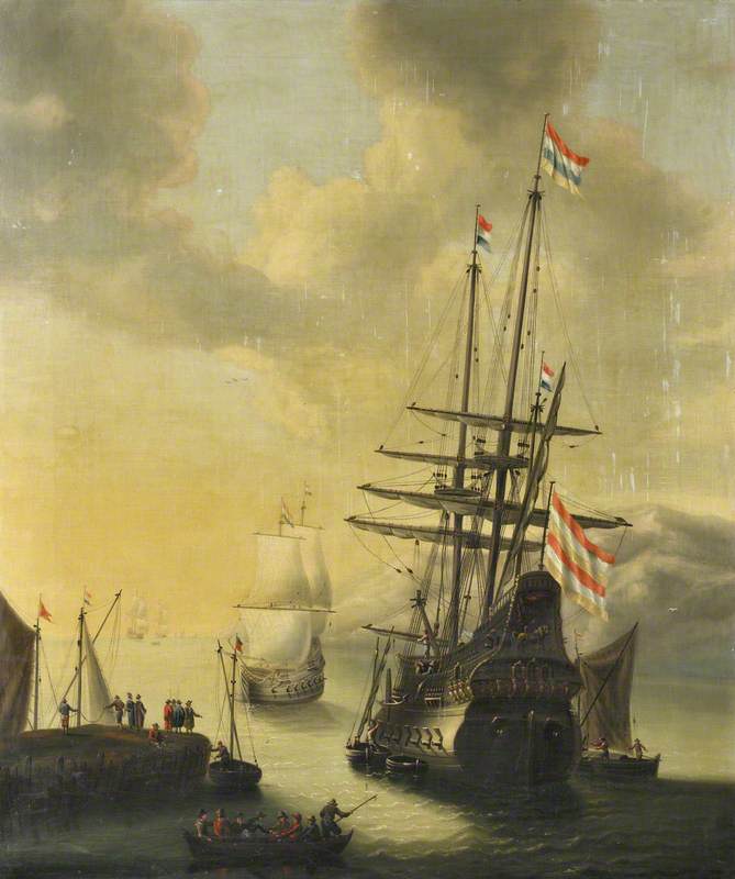 Dutch Men-of-War in Harbour