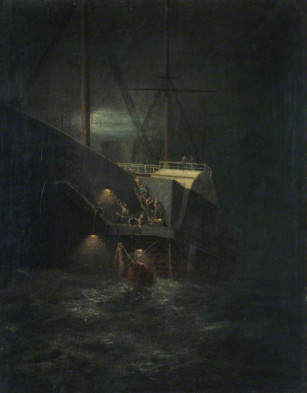 A Buoy Caught in the Paddle of the Steamship 'Great Eastern'