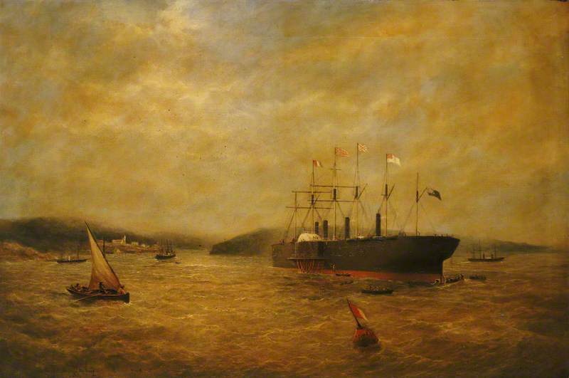 The Steamship 'Great Eastern' in a Choppy Sea