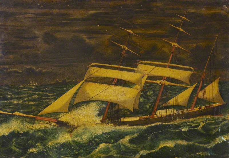 Rescue of the Ship 'Eblana' by the Barque 'Decapolis', 10 October 1878
