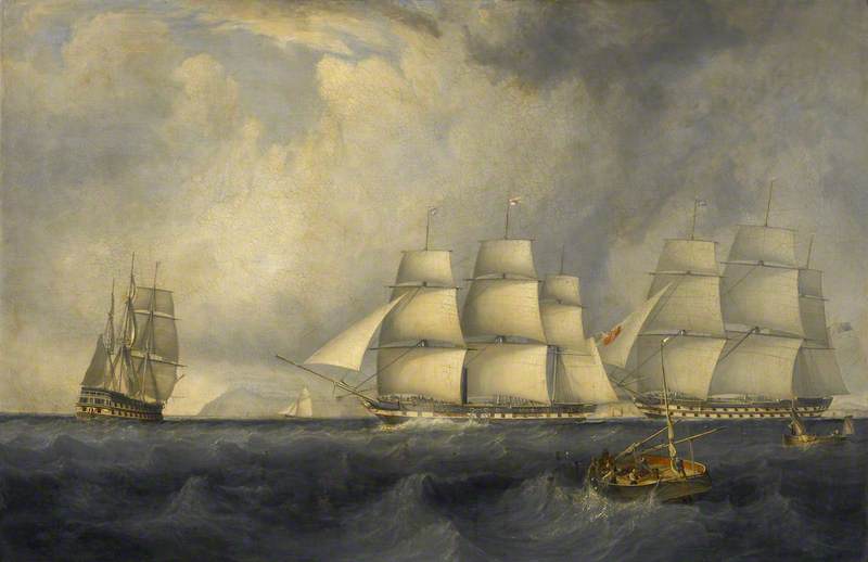 The 'Vernon' and Other Vessels (HM Ships 'Edinburgh' and 'Blenheim')