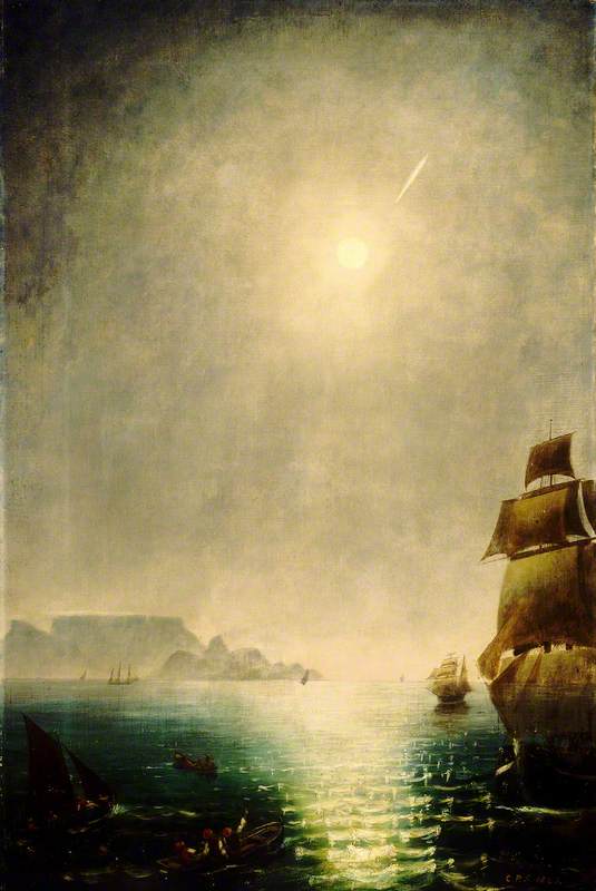 Daylight View over Table Bay Showing  the Great Comet of 1843