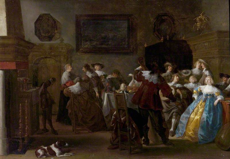 Merry Company (Interior with Cavaliers and Ladies)