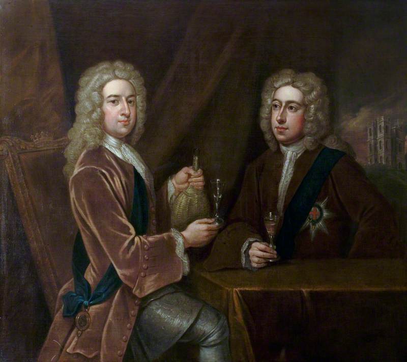 Thomas Pelham-Holles (1693–1768), 1st Duke of Newcastle-under-Lyne with Henry Fiennes Clinton (1684–1728), 7th Earl of Lincoln, KG