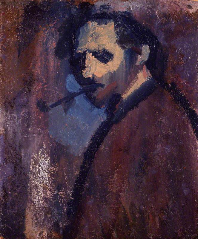 David Bomberg ('Self-Portrait with Pipe')