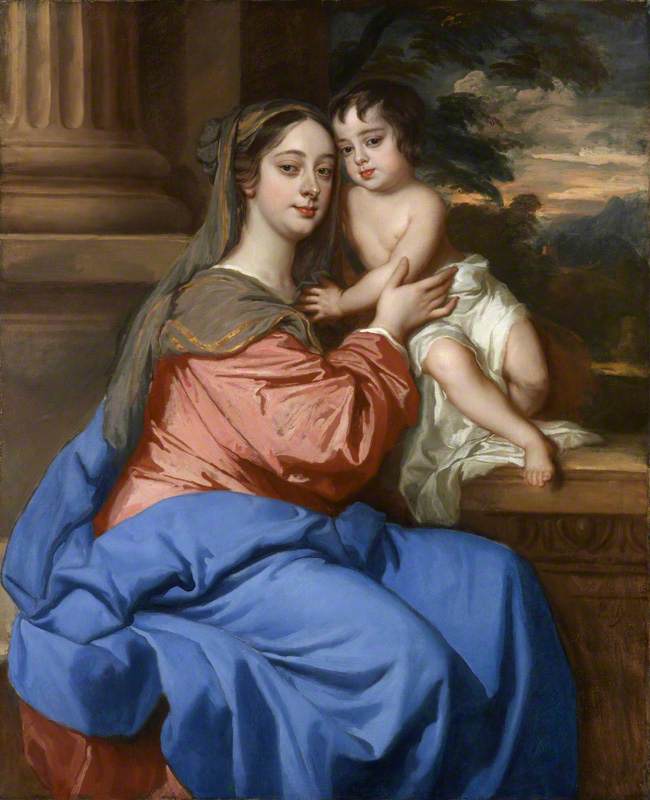 Barbara Palmer, née Villiers, Duchess of Cleveland with her son, Charles Fitzroy, as Madonna and Child