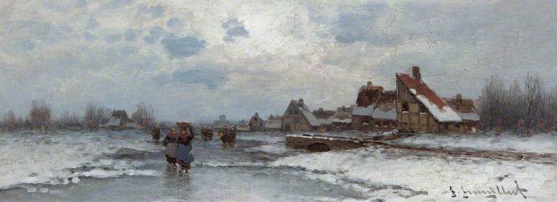 Landscape with Figures in the Snow