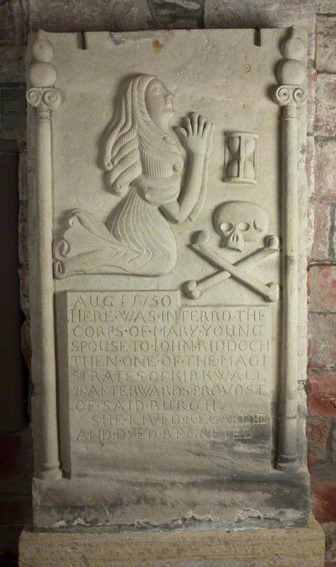 Decoratively Carved Gravestone – Mary Young