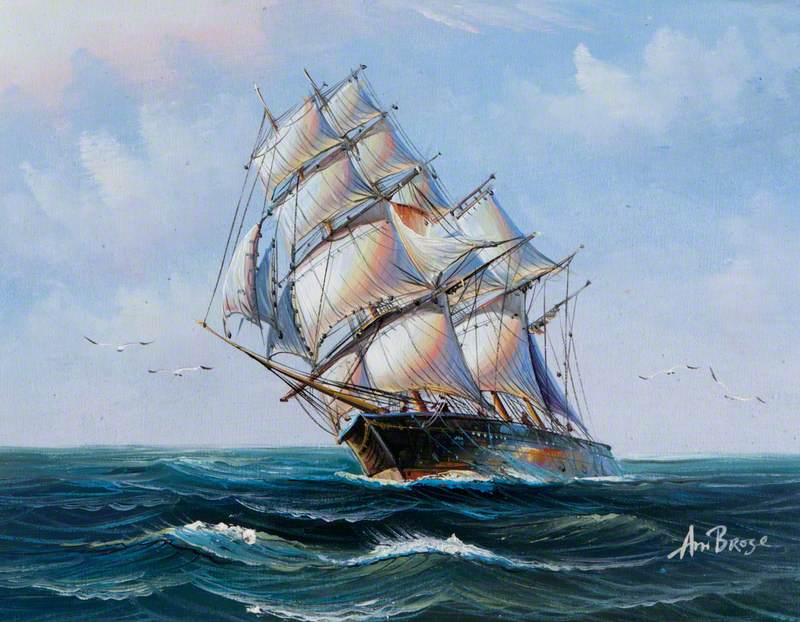 Square-Rigged Sailing Ship 