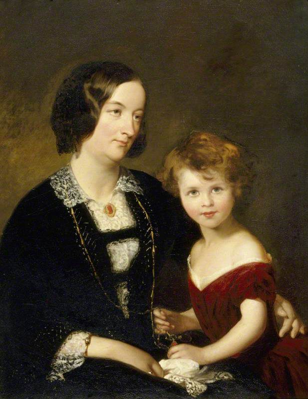Rhoda Susan Willis (1809–1873), Lady Elton, and Her Daughter Mary Agnes Elton (1844–1926), Later Lady Elton