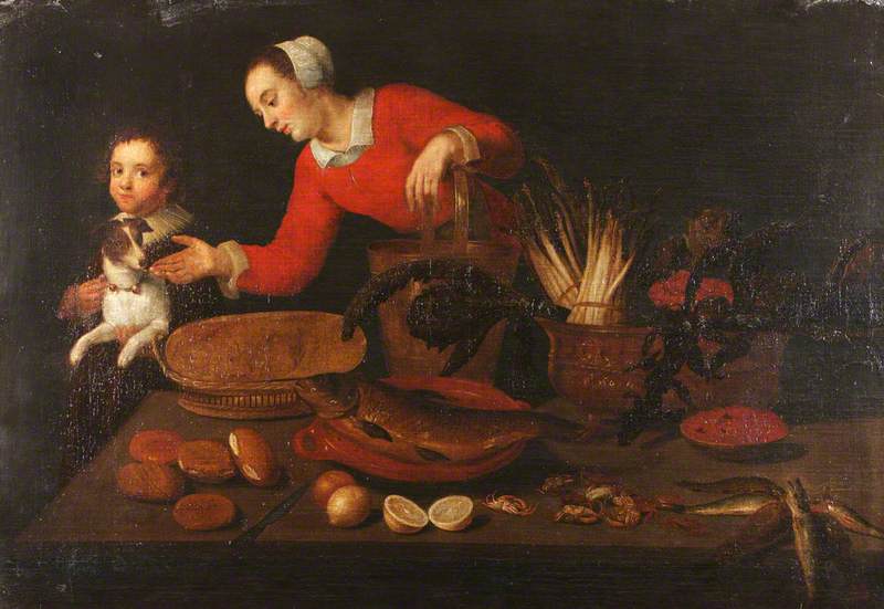 Kitchen Scene and Still Life