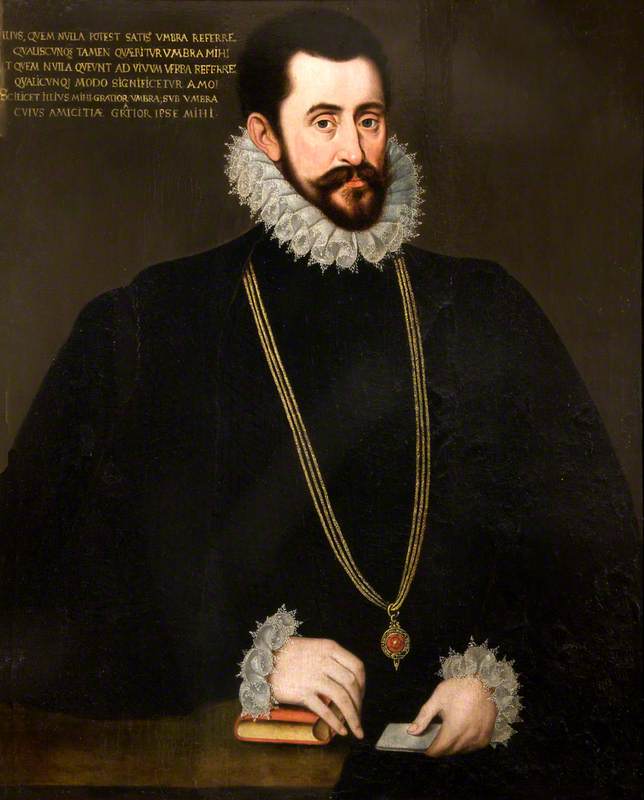 Sir Francis Walsingham (c.1530–1590), MP, Chancellor of the Order of the Garter (1578–1588) or Sir John Wolley (d.1596), MP, Chancellor of the Order of the Garter (1589–1596)