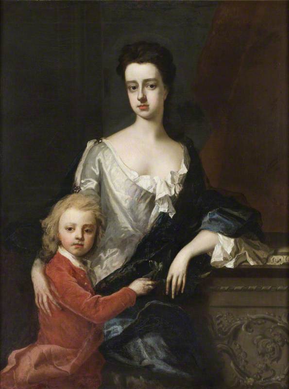 Lady Mary Robartes (d.1741), with Her Son Henry Robartes (c.1695–1741), Later 3rd Earl of Radnor