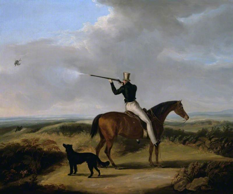 Sir Henry William Paget, 1st Marquess of Anglesey Shooting Blackcock on Cannock Chase, with His Dog 'Nep'