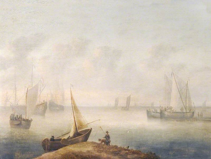 A Coastal View with Shipping