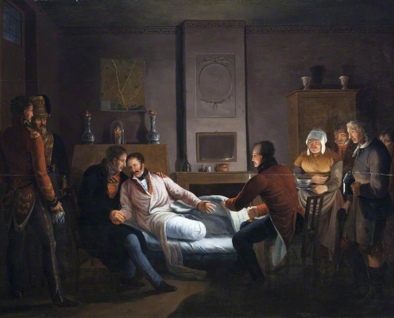 Imaginary Meeting of Sir Arthur Wellesley (1769–1852), Duke of Wellington and Sir Henry William Paget (1768–1854), 1st Marquess of Anglesey, after the Amputation of His Leg