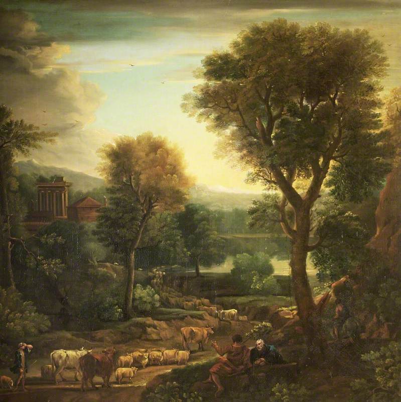 Classical Landscape with a Grecian Temple
