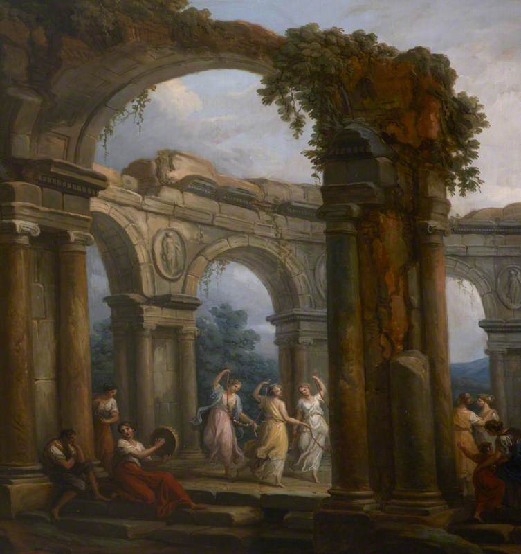 Girls Dancing amid Classical Ruins