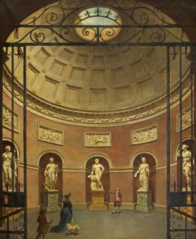 Interior of the Pantheon at Stourhead