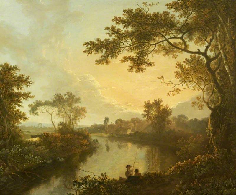 View of the River Dee near Eaton Hall, Cheshire
