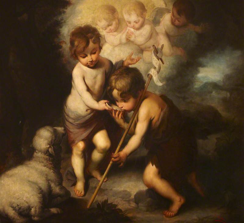 The Infant Christ Giving Water to the Infant John the Baptist 