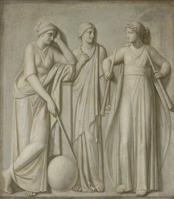 The Muses: Urania, Erato and Calliope