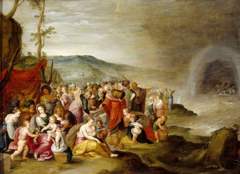 The Israelites after the Crossing of the Red Sea, with Joseph's Corpse in the Tomb