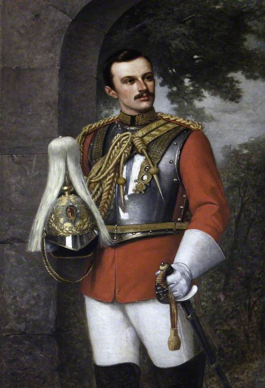 Sir Henry Cameron-Ramsay-Fairfax-Lucy (1870–1944), 3rd Bt, as a Major in the Life Guards