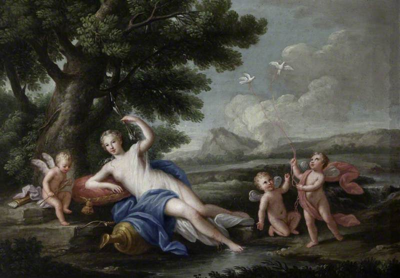 Venus and Three Cupids in a Landscape