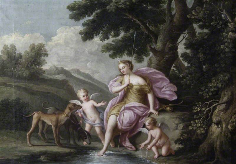 Diana with Cupids at the Bath