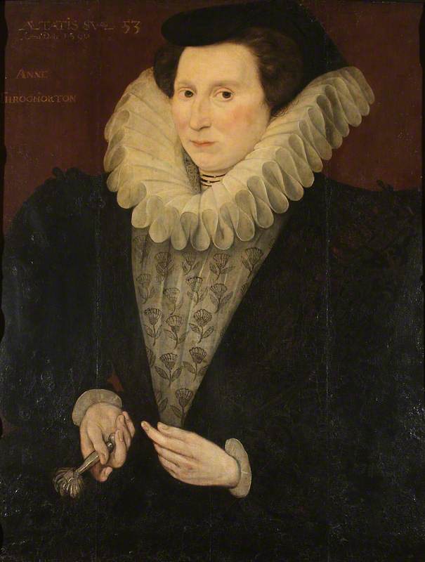 Anne Carew (1520–1587), Lady Throckmorton, Aged 53 