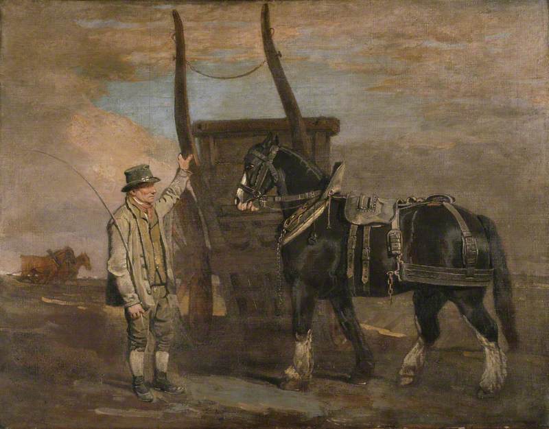 A Farmer with a Horse and Cart
