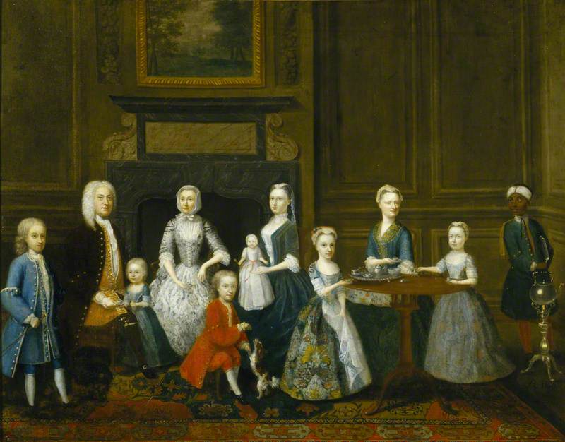 Thomas Smith (1699/1700–1744), and His Family at Tea