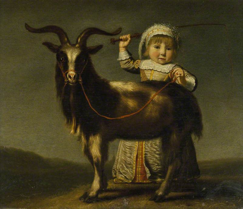 A Child with a Goat