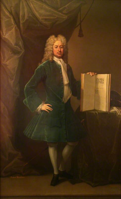 Robert Vansittart (1679–1719), Holding Matthew Prior's Poems
