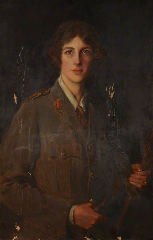 The Honourable Edith Helen Chaplin (1878–1959), Marchioness of Londonderry, DBE, in the Uniform of the Women's Legion