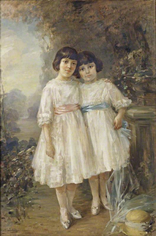 The Honourable Louise Fermor-Hesketh (1911–1994), Later Lady Stockdale, and Her Sister the Honourable Flora Breckinridge Fermor-Hesketh (1913–1969), Later Lady Revelstoke, as Children
