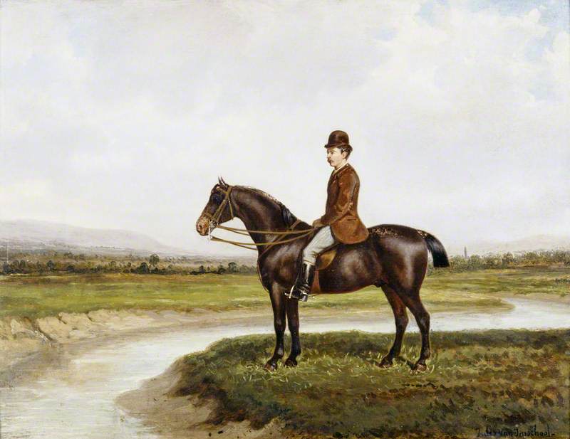Sir Thomas George Fermor-Hesketh (1849–1924), 7th Bt, of Rufford, on His Horse 'Captain Jack'